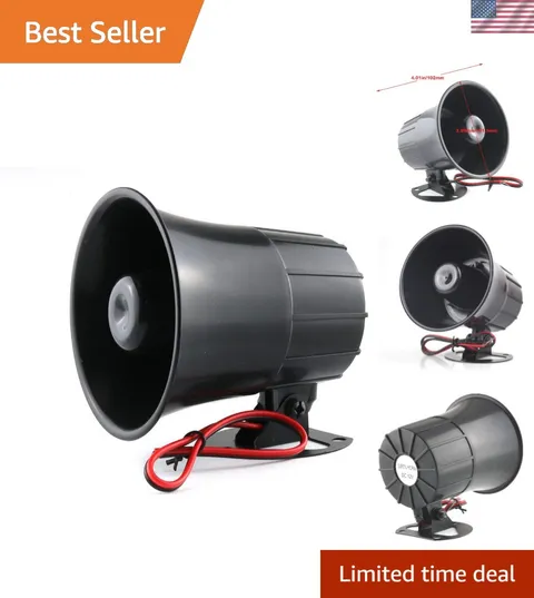 Outdoor Siren Speaker With 150 High Decibels, Security Horn, 12v Alarm System...