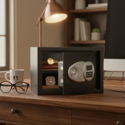 Electronic Keypad Security Safe with Adjustable Shelf - Ideal for Home or Office