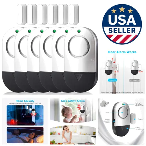 Ultra-Slim 120 Decibel Window & Door Alarms for Effortless Home Security