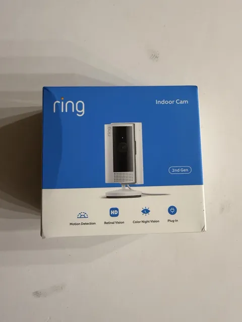 Ring Indoor Cam 2nd Gen White New Sealed HD Security Camera