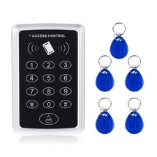 Door Access Control Stand Alone Keypad Password 5pcs Key Fobs Security System