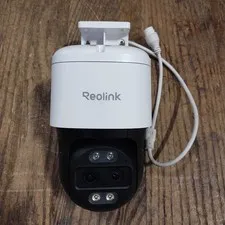 REOLINK TRACKMIX P760 4K 8MP DUAL-LENS POE PTZ OUTDOOR SECURITY CAMERA USED