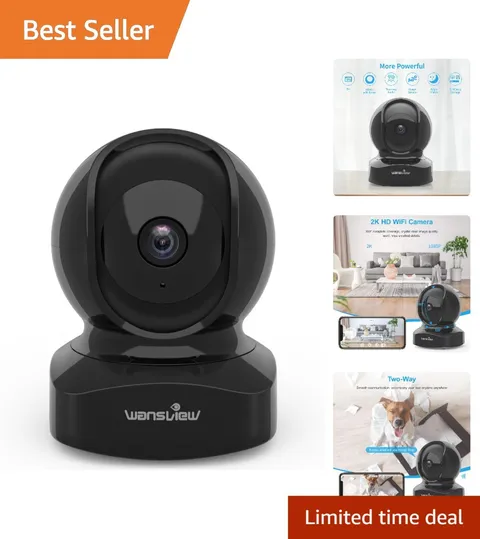 Elegant Dome Security Camera with Two-Way Audio & Cloud Storage Options