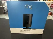 Ring Stick Up Cam Plug-In Indoor/Outdoor 1080p Wired Security Camera