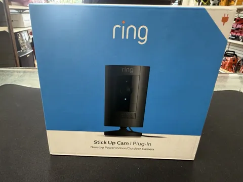 Ring Stick Up Cam Plug-In Indoor/Outdoor 1080p Wired Security Camera