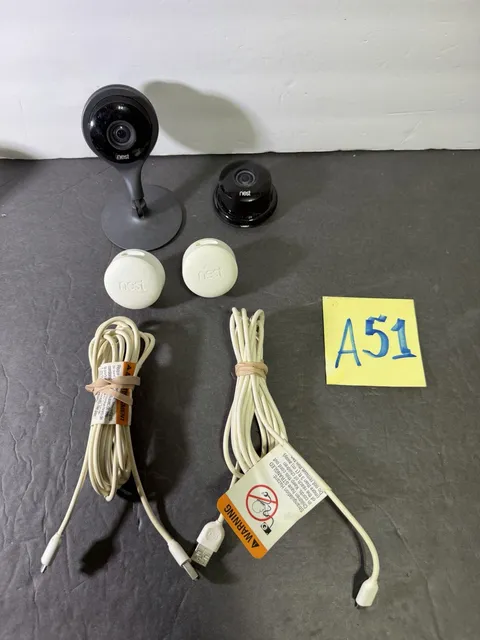 Lot Of 2 Google Nest Cam Indoor Security 1st Generation A0005 Cameras For Parts
