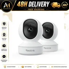 REOLINK E1 4MP Indoor Wi-Fi Security Camera 2 Pack Auto Tracking