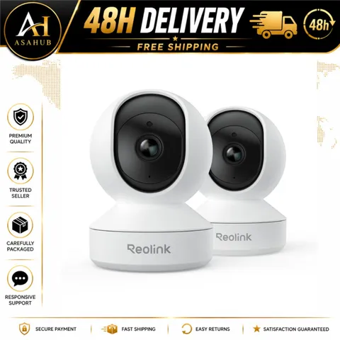 REOLINK E1 4MP Indoor Wi-Fi Security Camera 2 Pack Auto Tracking
