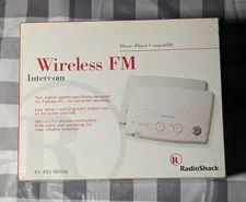 RadioShack Wireless FM Intercom [White] 43-493