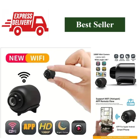 GEMODI X5 Mini 1080p Wi-Fi Security Camera Night Vision Motion Detection