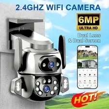 6MP QHD WiFi Outdoor Yard Smart Security Camera Motion Activated Monitor US