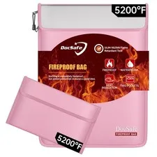 DocSafe Fireproof Document Bag (5200℉) with Fireproof Organizer Travel Case,H...