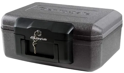SentrySafe Fireproof Safe with Key Lock, Chest Lock Box for Home or Travel Secur