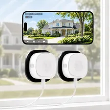 2Pcs 2.5K Window Security Cameras, 2.4G/5Ghz Wifi Indoor Cameras | Cameras for H