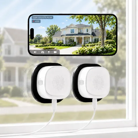2Pcs 2.5K Window Security Cameras, 2.4G/5Ghz Wifi Indoor Cameras | Cameras for H