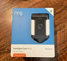 Ring Spotlight Cam Plus, Battery - Black