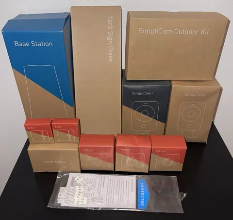 Simply Safe Lot Bundle SimpliCam Base Station Motion Entry 