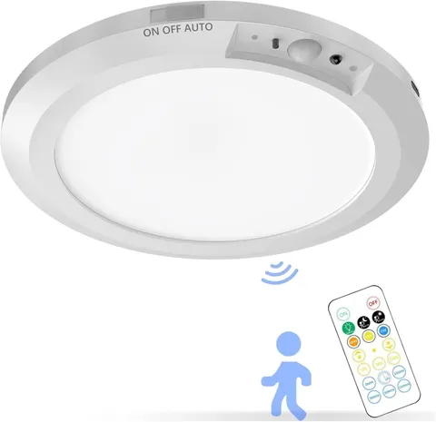 Koopala Battery Operated LED Ceiling Lights Fixture with Auto White-A, White
