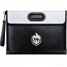 2 Pockets Fireproof Document Bag (6200℉) with Lock, Heat Insulated Waterproof...