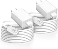 Arlo Camera Charger 10FT 2 Pack Compatible with Ar lo Pro 5S 2K, Pro 4, Pro 3, U