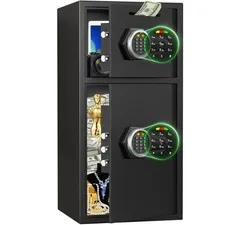 New Anti-theft Digital Home Safe, Safe Box With Deposit Slot & Dual Alarm System