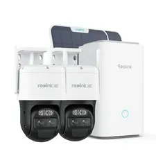 REOLINK Home Hub with 2X TrackMix + 6W Solar Panel - 4K Security...