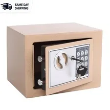 Portable Steel Safe with Easy Access Keypad and Emergency Keys - 9.1” x 6.7”