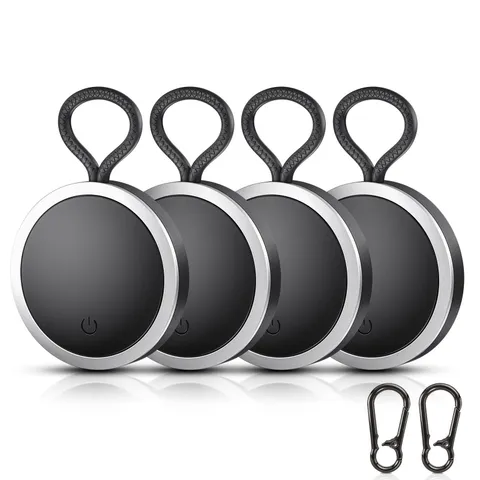 4-Pack Air Tracker Tags Compatible with Find My (iOS Only) Bluetooth Tracker ...