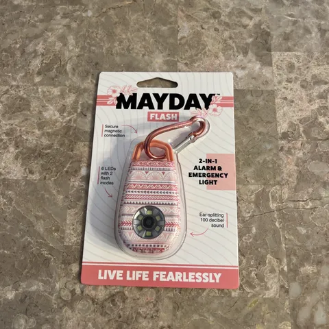 MAYDAY ULTRA FLASH, 2 in 1 ALARM & EMERGENCY LIGHT PINK WITH DESIGN