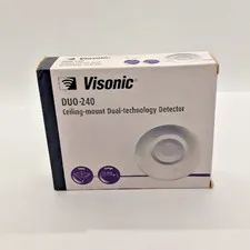 Visonic Duo-240 Miniature 360 Degree Ceiling Mount Dual-Technology Digital Dete