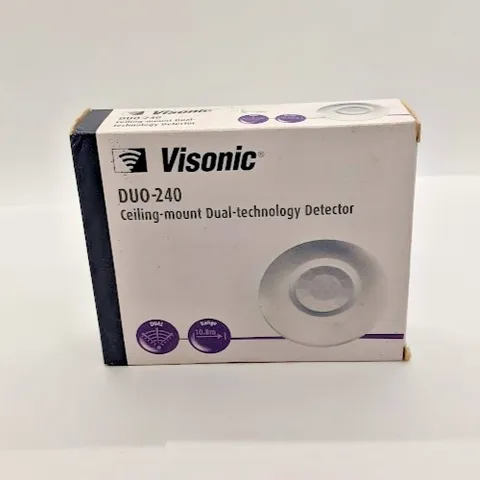 Visonic Duo-240 Miniature 360 Degree Ceiling Mount Dual-Technology Digital Dete