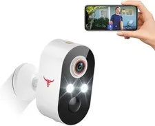 Wireless Security Camera For Home Outdoor Security, Battery Powered 2 spotlights