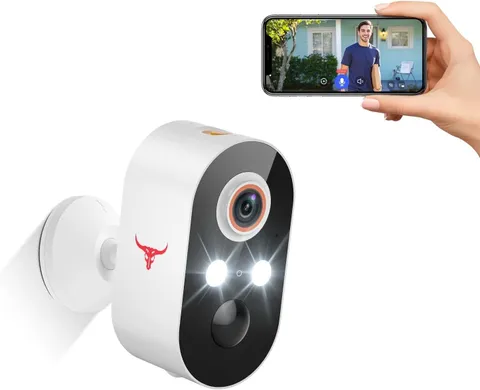 Wireless Security Camera For Home Outdoor Security, Battery Powered 2 spotlights