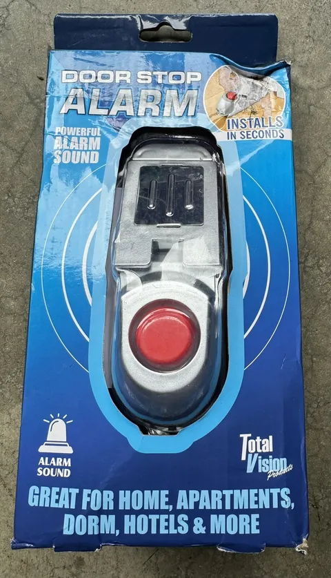 Door Stop ALARM-Total Vision-Powerful Alarm Sound-new/sealed