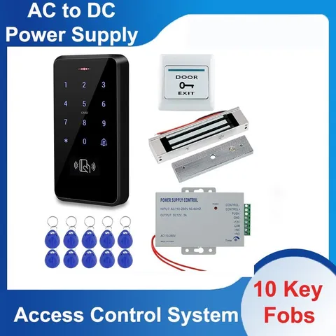 Door Access Control System Kit Waterproof Electric Home Outdoor Access Control