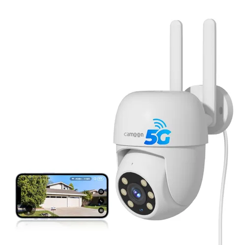 WiFi Security Camera Outdoor Wired, 2.4/5GHz Wi-Fi Camera for Home Security, ...