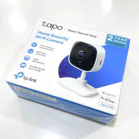 TP-Link Tapo C100 Home Security Wi-Fi Camera - 1080P Full HD - Motion Detection