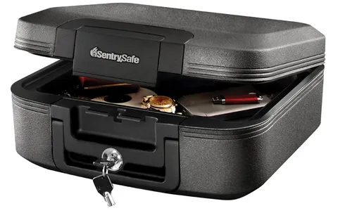 Dark Gray Fireproof and Waterproof Safe with Key Lock,Chest Lock Box