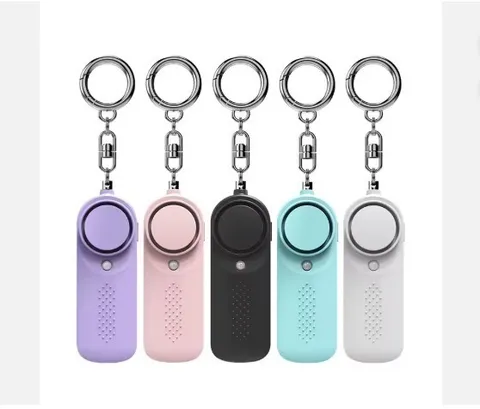 Personal Safety Alarm Keychain LED Light Emergency Self Defense 130dB NEW