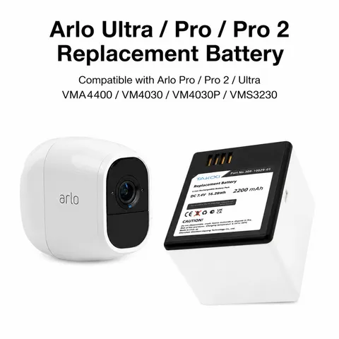 2200mAh Battery for Arlo Pro Pro 2 VM4030 VMA4400 308-10029-01 A-1B