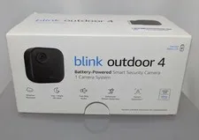 Blink Outdoor Security Camera System Battery Powered- Black New Sealed