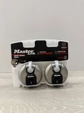 Master Lock M50XT Magnum Shrouded Padlocks Keyed Alike 2Pack Stainless Steel NEW
