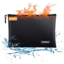 Fireproof Document Bag with Aluminum Foil Lining