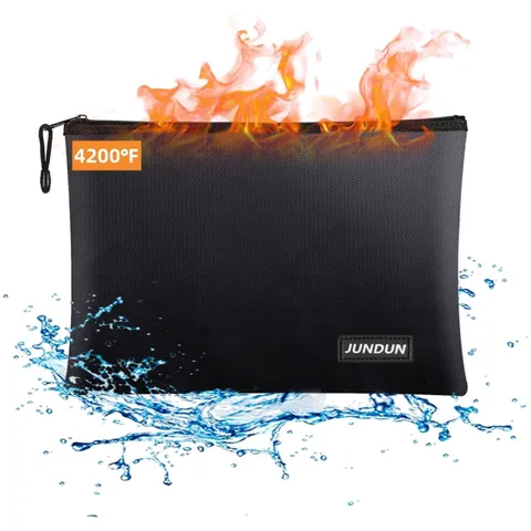 Fireproof Document Bag with Aluminum Foil Lining
