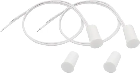 Recessed Wired Security Window/Door Contact Sensor, NC Magnetic Reed Switch, 2PC