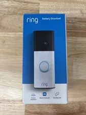 Ring Battery Doorbell newest model Retinal 2K W/ wide-angle video Speckled White