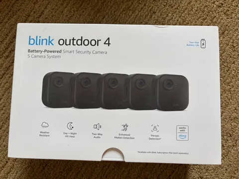 Blink Outdoor 4 Wireless Battery Smart Home Security Camera System w 5 Cameras