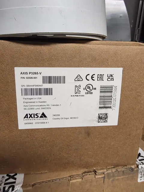 Axis  P3265-V 2MP Network Dome Camera (02326-001)