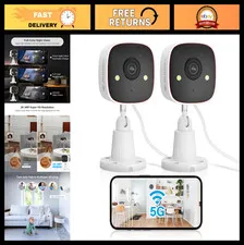 2K WiFi Security Camera Indoor/Outdoor, Color Night Vision, Motion Detection, 2-