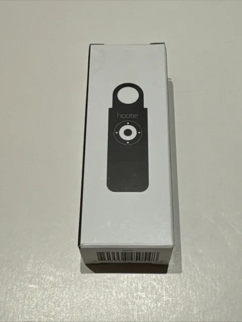Hootie Personal Keychain Alarm for Protection feat Siren Light - Black NIB